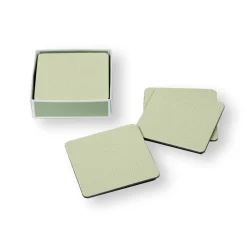 Caspari Coasters|Moss Green Lizard Coasters - 8 Per Package