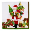 Caspari Christmas Napkins|Paper Cocktail Napkins|Mr. Claus Cocktail Napkins - 20 Per Package