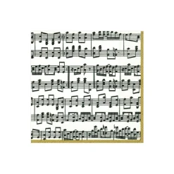 Caspari Christmas Napkins|Paper Cocktail Napkins|Musica Paper Cocktail Napkins - 20 Per Package