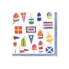 Caspari Memorial Day|Boxed Cocktail Napkins|Nantucket Boxed Cocktail Napkins - 40 Per Box