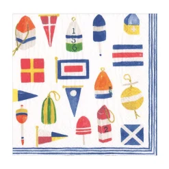 Caspari Memorial Day|Paper Luncheon Napkins|Nantucket Luncheon Napkins - 20 Per Package