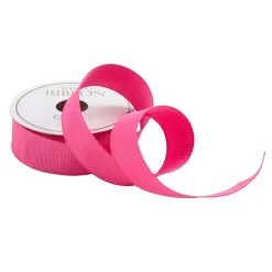 Caspari Bridal Shower|Birthday|Narrow Fuchsia Grosgrain Wired Ribbon - 8 Yard Spool