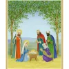 Caspari Christmas And Holiday Cards|Boxed Holiday Cards|Nativity Scene Petite Boxed Christmas Cards - includes 15 cards & envelopes