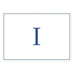 Caspari Mother'S Day|Note Cards|Navy Embossed Single Initial Boxed Note Cards - 8 Note Cards & 8 Envelopes