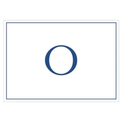 Caspari Mother'S Day|Note Cards|Navy Embossed Single Initial Boxed Note Cards - 8 Note Cards & 8 Envelopes