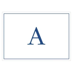 Caspari Mother'S Day|Note Cards|Navy Embossed Single Initial Boxed Note Cards - 8 Note Cards & 8 Envelopes