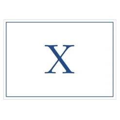 Caspari Mother'S Day|Note Cards|Navy Embossed Single Initial Boxed Note Cards - 8 Note Cards & 8 Envelopes