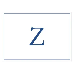 Caspari Mother'S Day|Note Cards|Navy Embossed Single Initial Boxed Note Cards - 8 Note Cards & 8 Envelopes