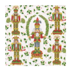 Caspari Christmas Napkins|Paper Luncheon Napkins|Nutcracker Christmas Luncheon Napkins - 20 Per Package
