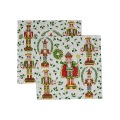 Caspari Christmas Napkins|Paper Luncheon Napkins|Nutcracker Christmas Luncheon Napkins - 20 Per Package
