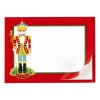 Caspari Christmas Gift Tags & Labels|Gift Tags & Enclosure Cards|Nutcrackers Self-Adhesive Labels - 12 Per Package