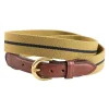 Barrons-Hunter Father'S Day|Ochre & Navy Belgian Stretch Belt