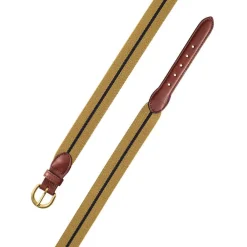 Barrons-Hunter Father'S Day|Ochre & Navy Belgian Stretch Belt
