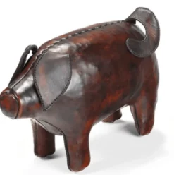 Omersa Omersa Leather Animals|Leather Pig- Miniature