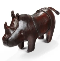 Omersa New Year'S|Omersa Leather Animals|Leather Rhinoceros- Miniature