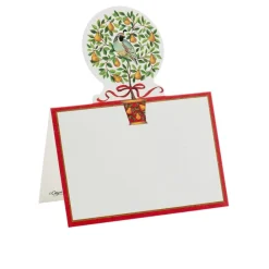 Caspari Place Cards|On The 12th Day Place Cards Die Cut Package 8 In