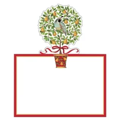 Caspari Place Cards|On The 12th Day Place Cards Die Cut Package 8 In