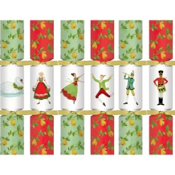 Caspari Christmas Crackers|Celebration Crackers|On The Twelfth Day Celebration Crackers - includes 12 Celebration Crackers