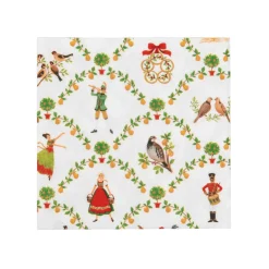 Caspari Paper Cocktail Napkins|On The Twelfth Day Cocktail Napkins - includes 12 Cocktail Napkins