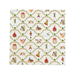 Caspari Paper Cocktail Napkins|On The Twelfth Day Cocktail Napkins - includes 12 Cocktail Napkins