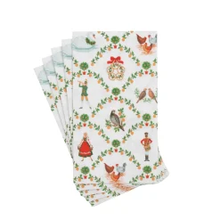 Caspari Paper Guest Towels|On The Twelfth Day Guest Towels - includes 15 Guest Towels