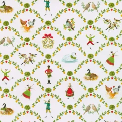 Caspari Christmas Wrapping Paper|On The Twelfth Day Roll Wrap - includes 1 Roll Wrap