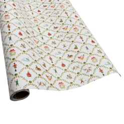 Caspari Christmas Wrapping Paper|On The Twelfth Day Roll Wrap - includes 1 Roll Wrap