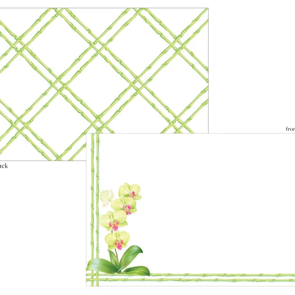 Caspari Correspondence Cards|Orchid Conservatory Correspondence Cards - 12 Card & Envelopes