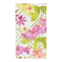 Caspari Paper Guest Towels|Orchid Conservatory Guest Towel Napkins - 15 Per Package