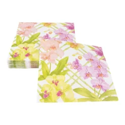 Caspari Paper Luncheon Napkins|Orchid Conservatory Luncheon Napkins - 20 Per Package
