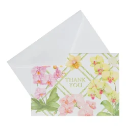 Caspari Thank You Notes|Orchid Conservatory Thank You Notes - 8 Note Cards & 8 Envelopes
