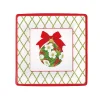 Caspari Christmas Plates|Paper Salad And Dessert Plates|Ornament and Trellis Paper Salad & Dessert Plates - 8 Per Package