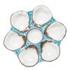 Abigails Memorial Day|Oyster Plate - Turquoise