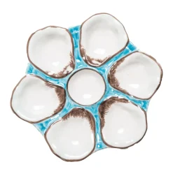 Abigails Memorial Day|Oyster Plate - Turquoise