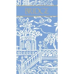 Caspari Bridge|Pagoda Toile Bridge Score Pad - 1 Each