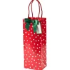 Caspari Christmas Gift & Bottle Bags|Gift & Bottle Bags|Painted Dots Wine & Bottle Gift Bag - 1 Each