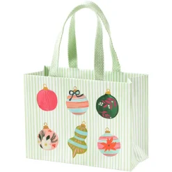 Caspari Christmas Gift & Bottle Bags|Gift & Bottle Bags|Painted Ornaments Small Gift Bag - 1 Each