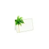 Caspari Place Cards|Painted Palm Tree Place Cards - 8 Per Package