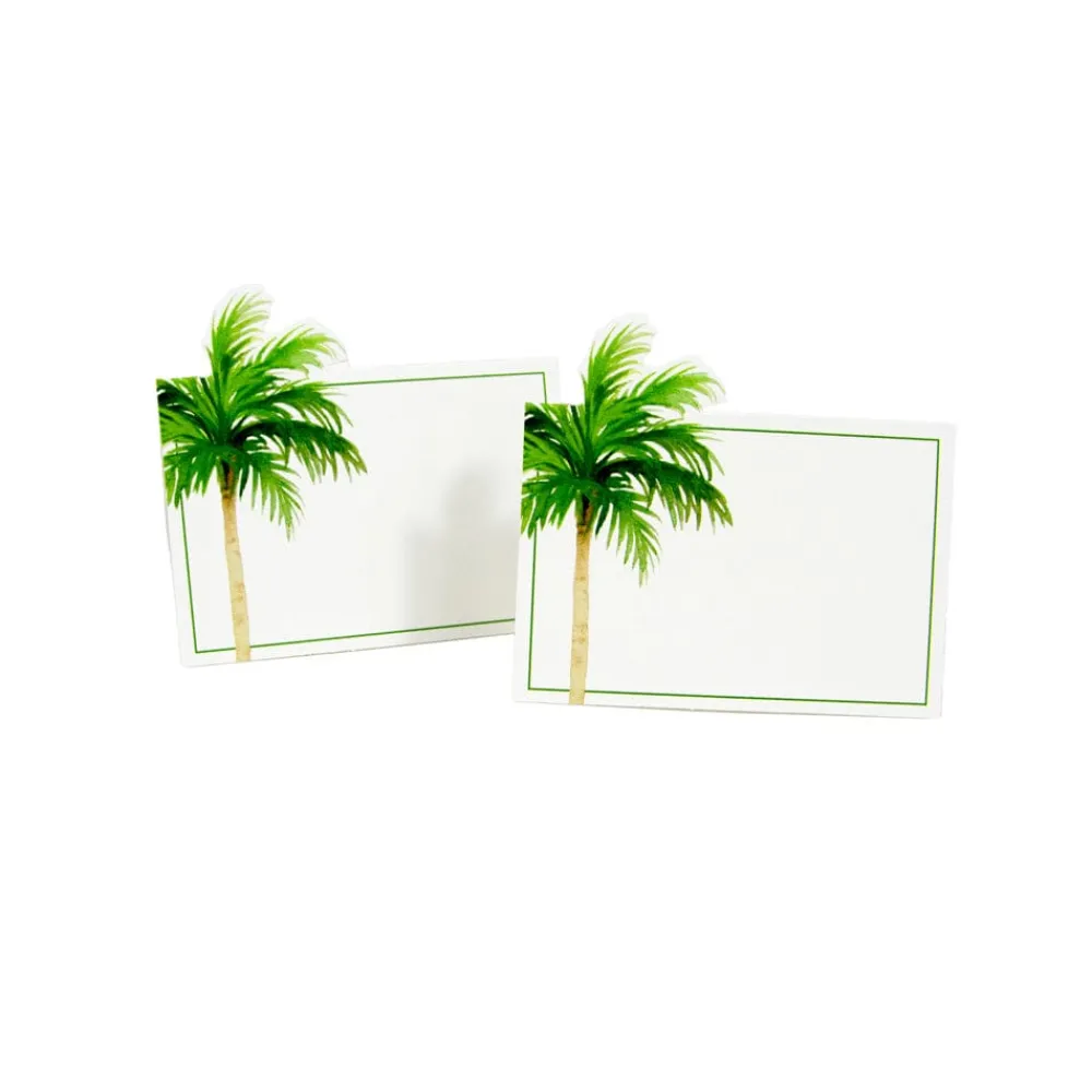 Caspari Place Cards|Painted Palm Tree Place Cards - 8 Per Package
