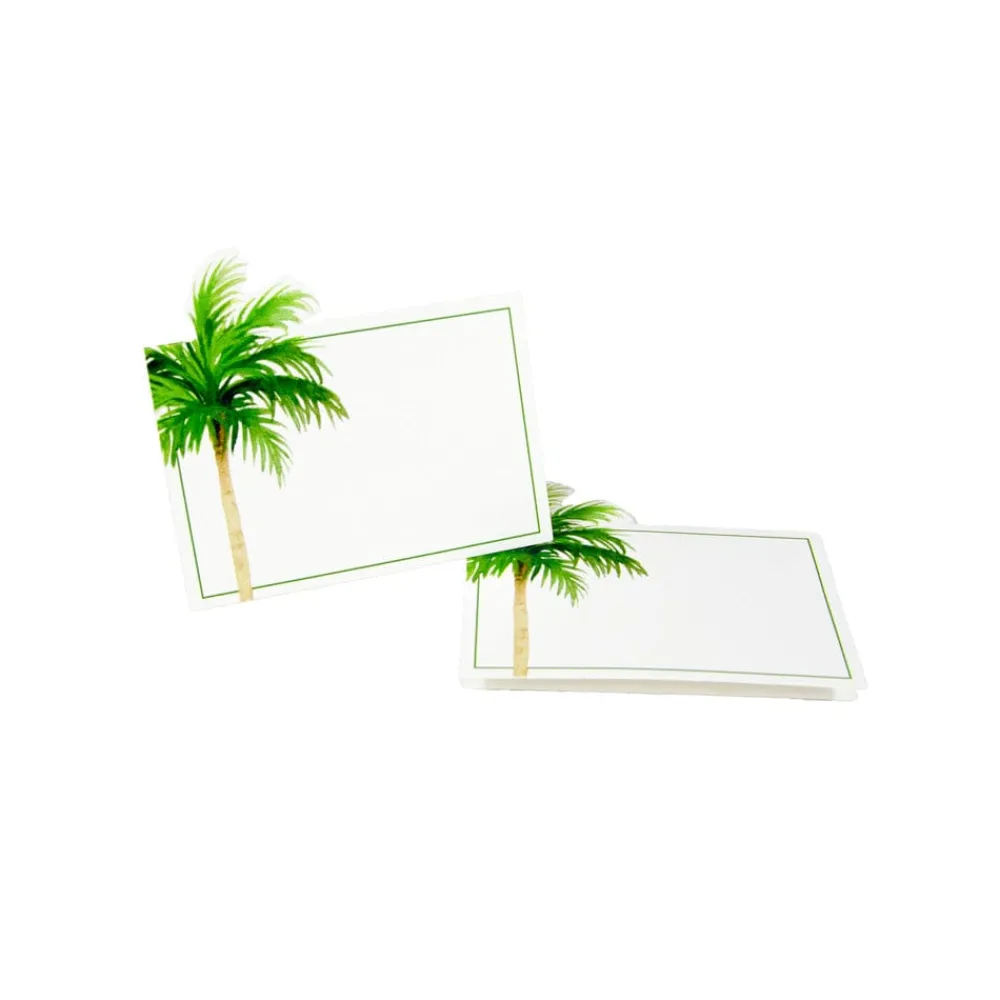 Caspari Place Cards|Painted Palm Tree Place Cards - 8 Per Package