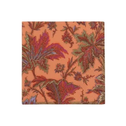 Caspari Paper Cocktail Napkins|Paisley Leaves Coral Cocktail Napkins - includes 20 Cocktail Napkins