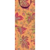 Caspari Gift & Bottle Bags|Paisley Leaves Coral Gift Bags - includes 1 Gift Bags