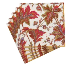 Caspari Paper Luncheon Napkins|Paisley Leaves Ivory Luncheon Napkins - includes 20 Luncheon Napkins