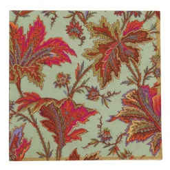 Caspari Paper Luncheon Napkins|Paisley Leaves Sage Green Luncheon Napkins - includes 20 Luncheon Napkins