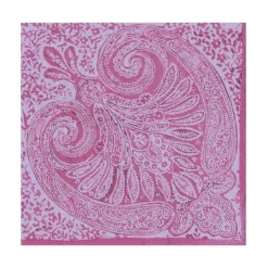 Caspari Paper Luncheon Napkins|Paisley Medallion Paper Luncheon Napkins in Raspberry - 20 Per Package