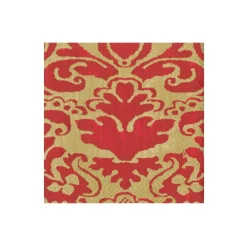 Caspari Christmas Napkins|Paper Cocktail Napkins|Palazzo Paper Cocktail Napkins in Red - 20 Per Package