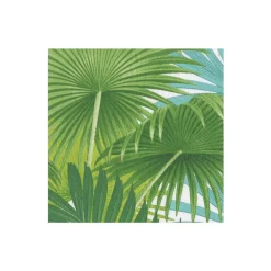 Caspari Mother'S Day|Paper Cocktail Napkins|Palm Fronds Paper Cocktail Napkins in White - 20 Per Package