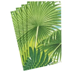 Caspari Mother'S Day|Paper Guest Towels|Palm Fronds Paper Guest Towel Napkins in White - 15 Per Package