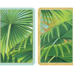 Caspari Playing Cards|Bridge|Palm Fronds Playing Cards - 2 Decks Included