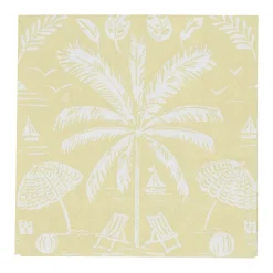 Caspari Paper Cocktail Napkins|Palms And Parasols Key Lime Cocktail Napkins - 20 Per Package